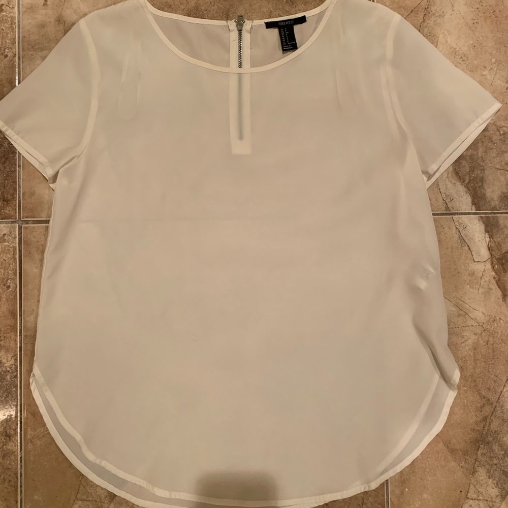 Forever 21 white blouse